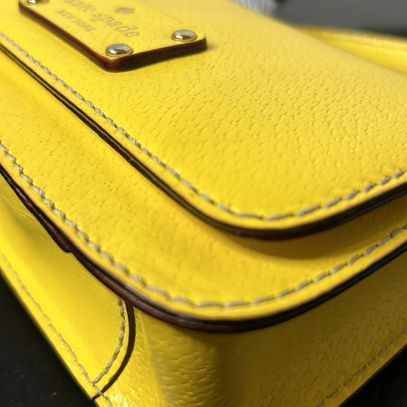 Kate Spade Crossbody Yellow Purse Natalie Wellesley Bag - Picture 9 of 12